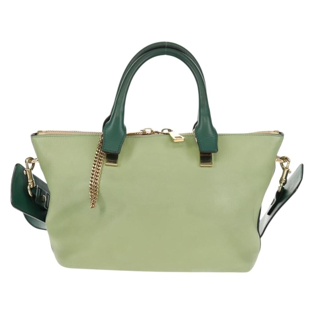 Chloe Bicolor Baylee Satchel Leather Small